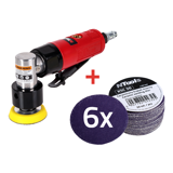 NTools PSM50 SET - Slefuitoare pneumatica, cu unghi rotor 50mm SET