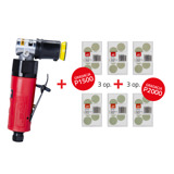 NTools PSM30 SET - Polizor pneumatic pentru suprafete mici cu scut 30mm SET