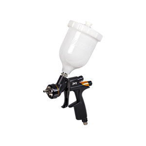 DeVILBISS DV1 Clearcoat (yellow elements) - Pistol de pulverizare (glac transparent)