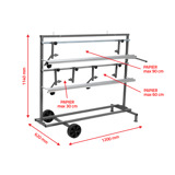 NTools SPM 3 - Suport pentru trei role de hartie de mascare de la 30 la 90 cm
