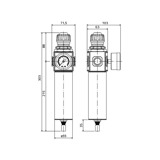 APP E34 - Regulator filtru de aer habitaclu si manometru